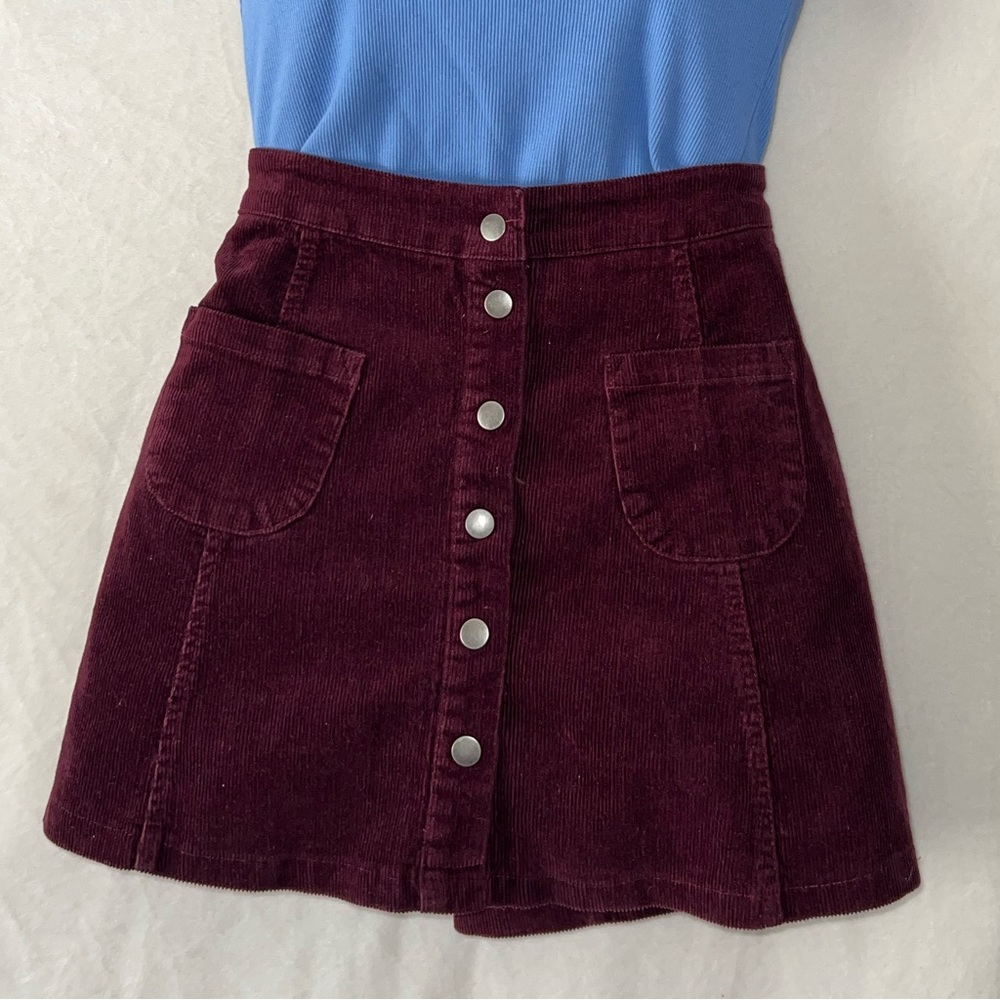 Burgundy Brandy Melville skirt Size M